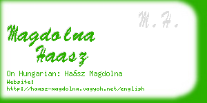 magdolna haasz business card